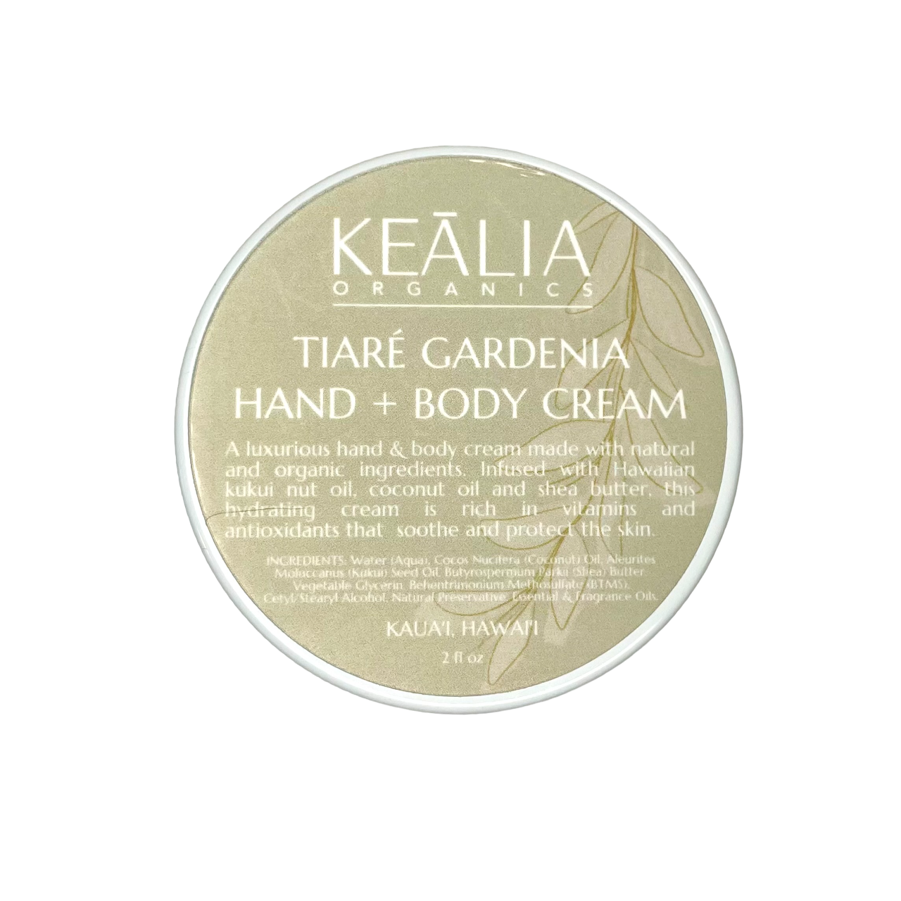 tiare gardenia hand + body cream 2 oz – Keālia