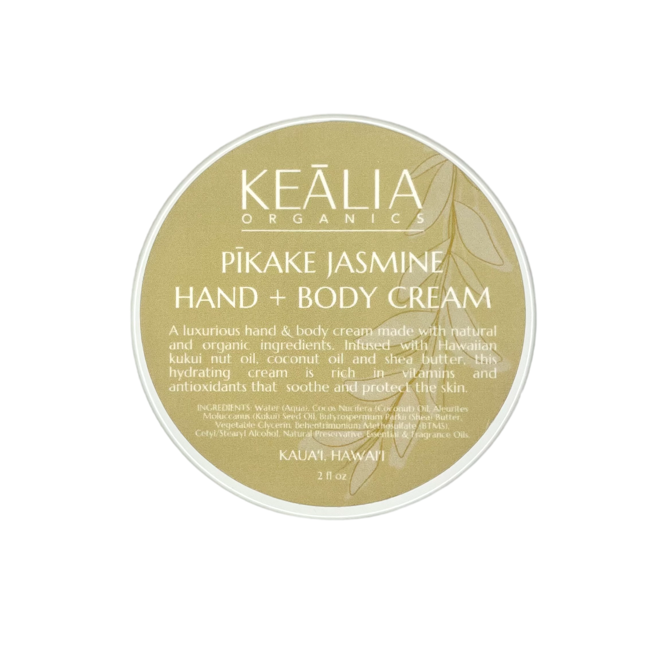 pikake jasmine hand + body cream 2 oz – Keālia