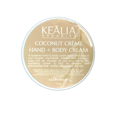 coconut palm body cream coconut vanilla hand + body cream 2 oz – Keālia