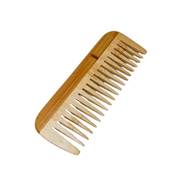 wide tooth bamboo comb