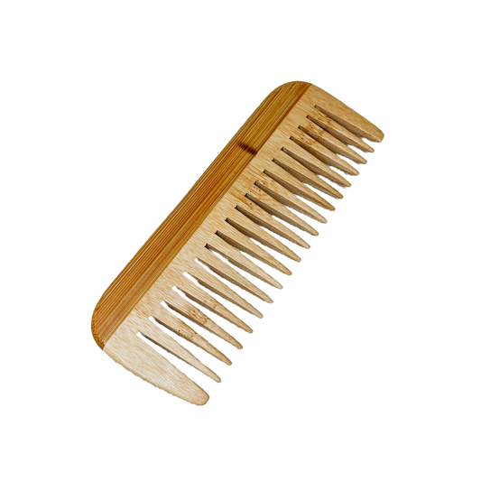 wide tooth bamboo comb