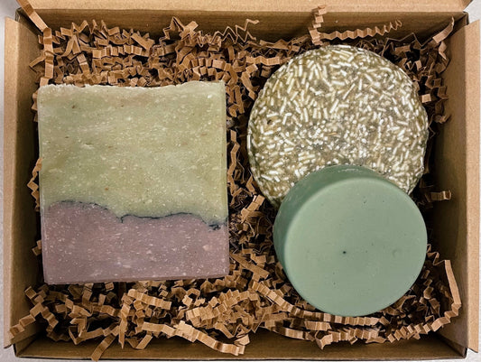 artisan soap + hair set